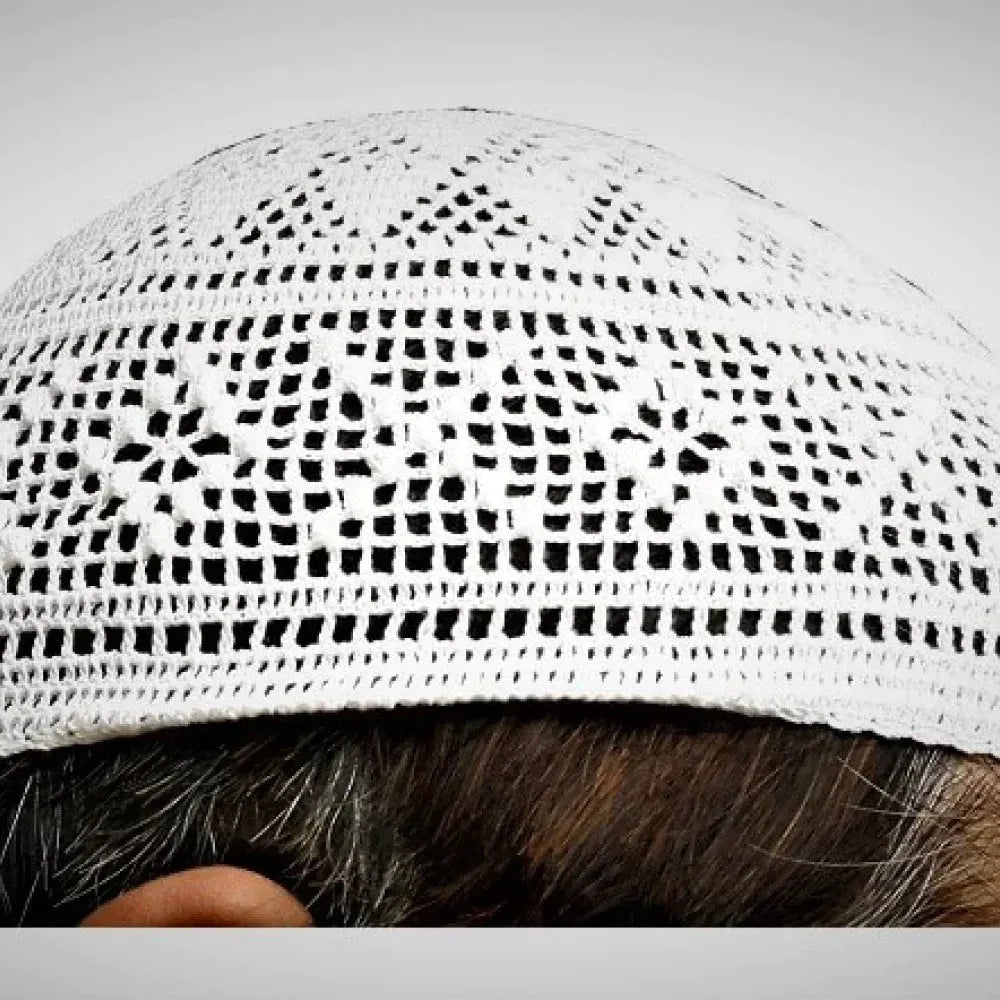 "Comfortable Handmade Cotton Namaz Topi Prayer Cap - Unique Design"