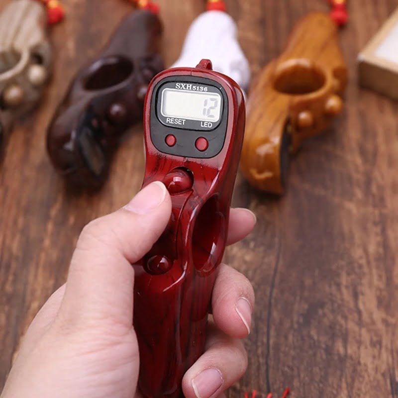 "Sleek Front Screen Digital Tasbih Counter with LED Display"