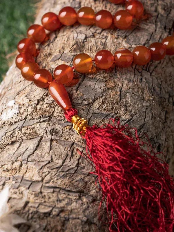 Brown Sulemani Aqeeq Stone Tasbih - THE RUHANI