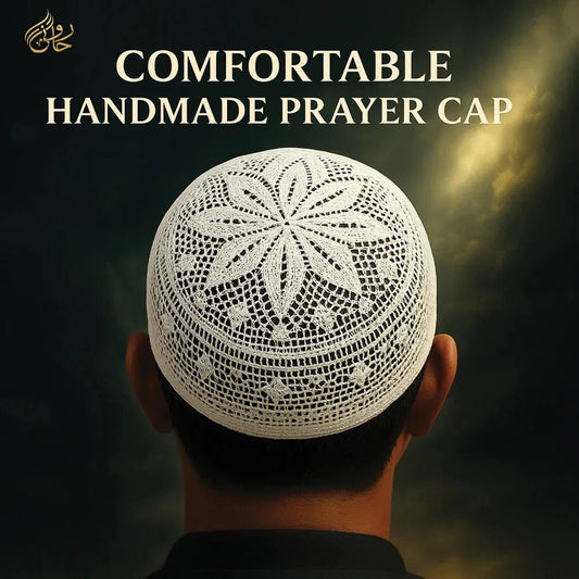 Comfortable Cotton Namaz Topi Prayer Cap - Unique Design - THE RUHANI