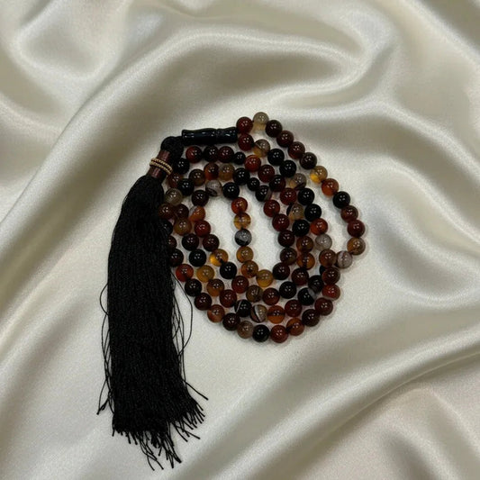 Honey Aqeeq Stone Tasbih (10mm) - THE RUHANI