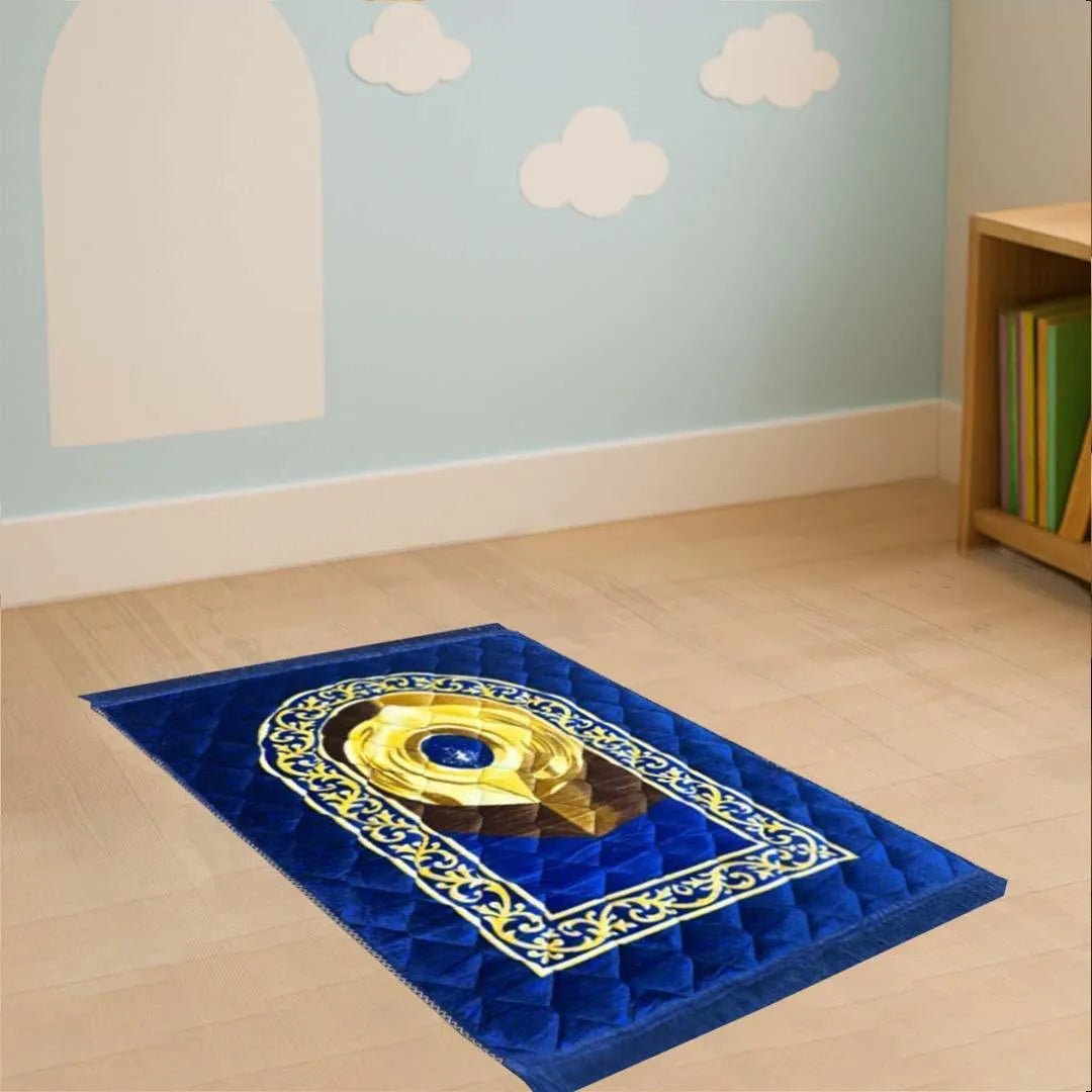 KIDS Premium Hajar al - Aswad Foam Prayer Mat - THE RUHANI