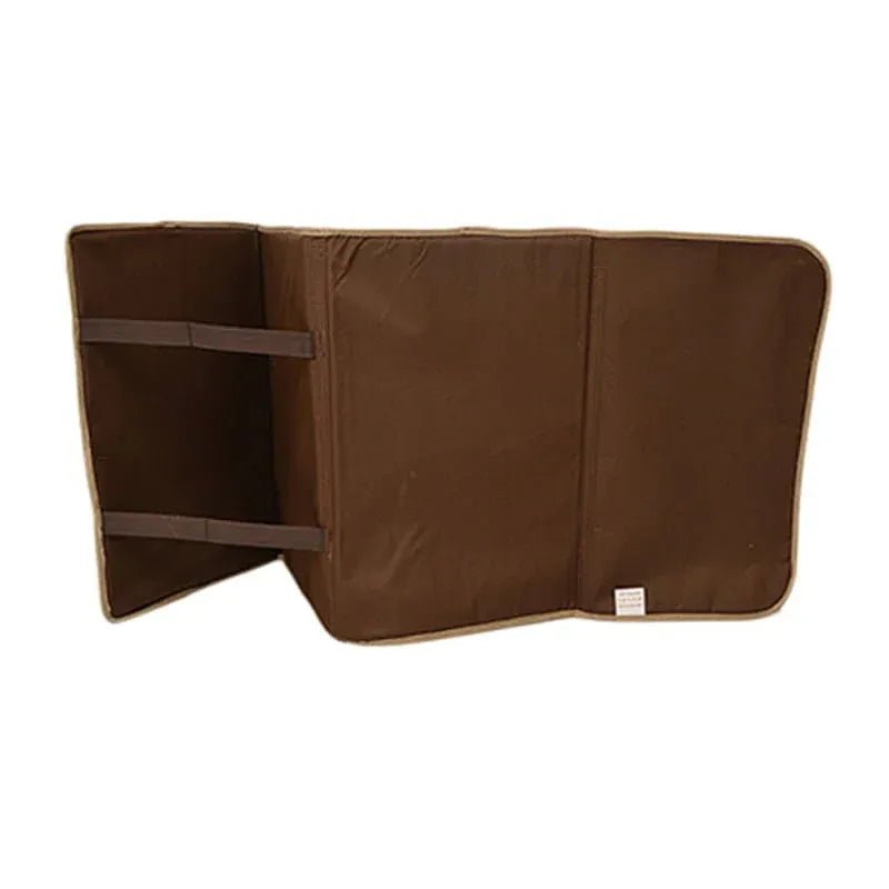 Luxurious Folding Baithak Janamaz with Back Rest - Velvet Prayer Rug - THE RUHANI