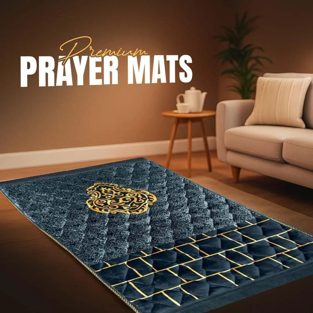 Luxurious Mink Prayer Mat - Gold Series, Soft & Elegant Design - THE RUHANI