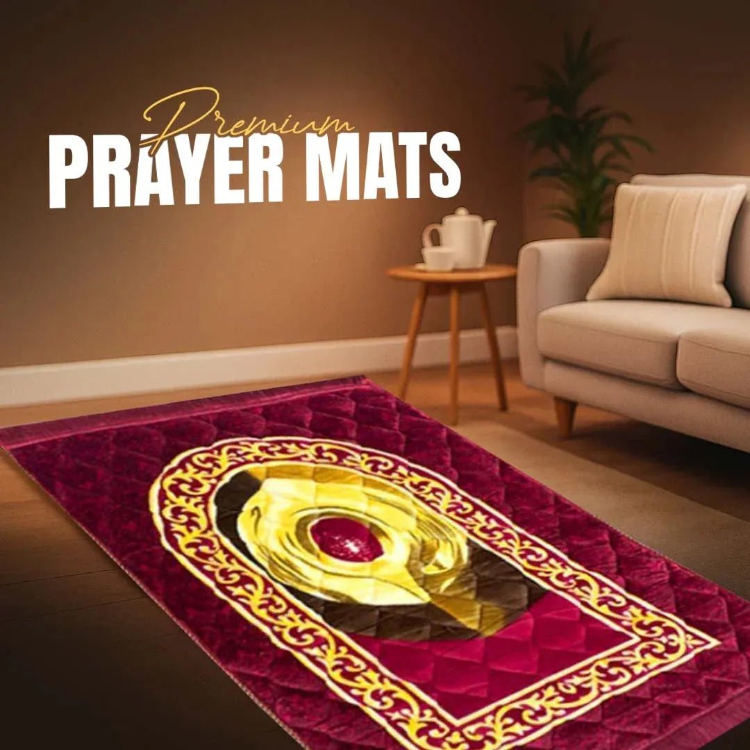 Premium Quality Hajar al - Aswad Foam Prayer Mat for Comfort - THE RUHANI