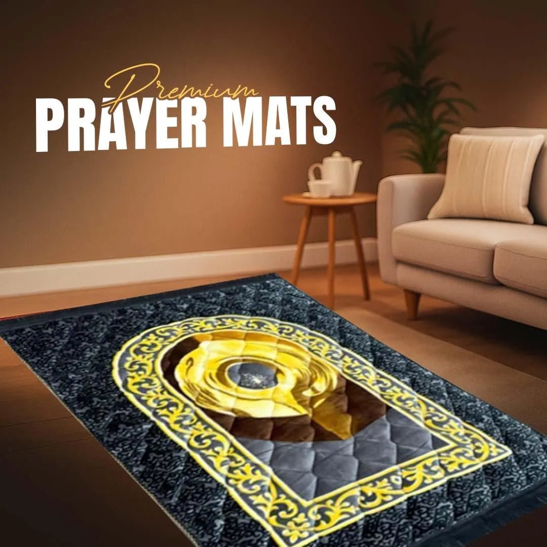 Premium Quality Hajar al - Aswad Foam Prayer Mat for Comfort - THE RUHANI