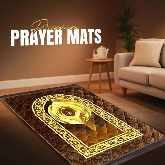 Premium Quality Hajar al - Aswad Foam Prayer Mat for Comfort - THE RUHANI