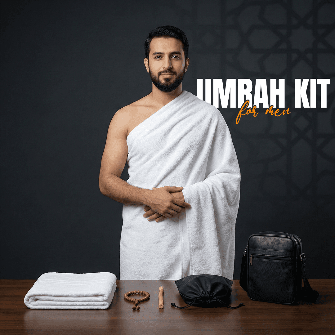 Umrah Kit | Men ( 8 Items ) - THE RUHANI