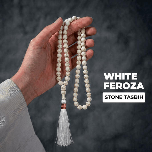 White Feroza Stone Tasbih ( Premium ) - THE RUHANI
